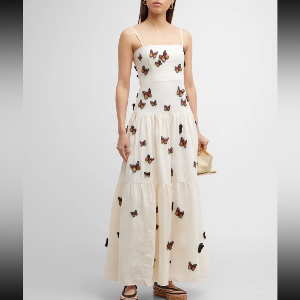 Agua by Agua Bendita Linen Maxi Dress